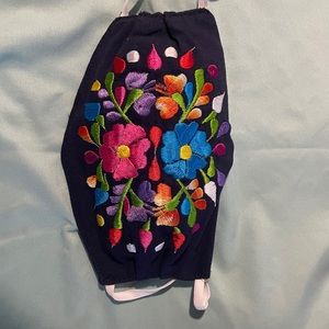 Embroidered face mask